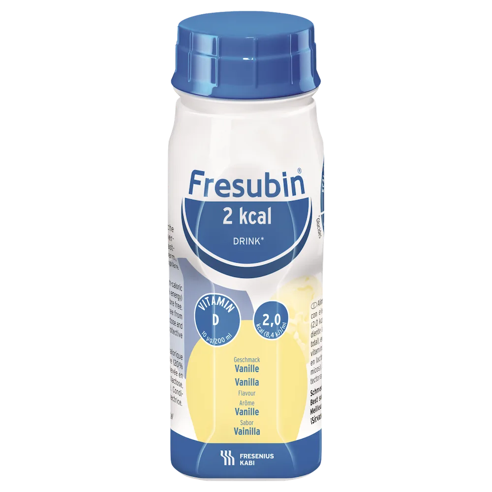 Fresubin 2 kcal Drink Vanilla 4 x 200 mL EasyBottles high energy oral nutritional supplement