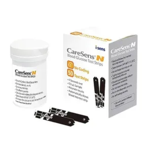 CareSens N Glucose Test Strips 50 pack for blood glucose monitoring