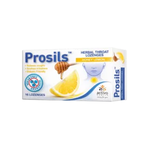 Prosils sugar-free honey and lemon herbal throat lozenges 16 pack